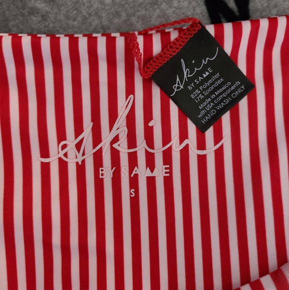 NWT Skin By SAME Itsy String Bikini Bottom Size Sm ♡ La Red - Picture 6 of 8